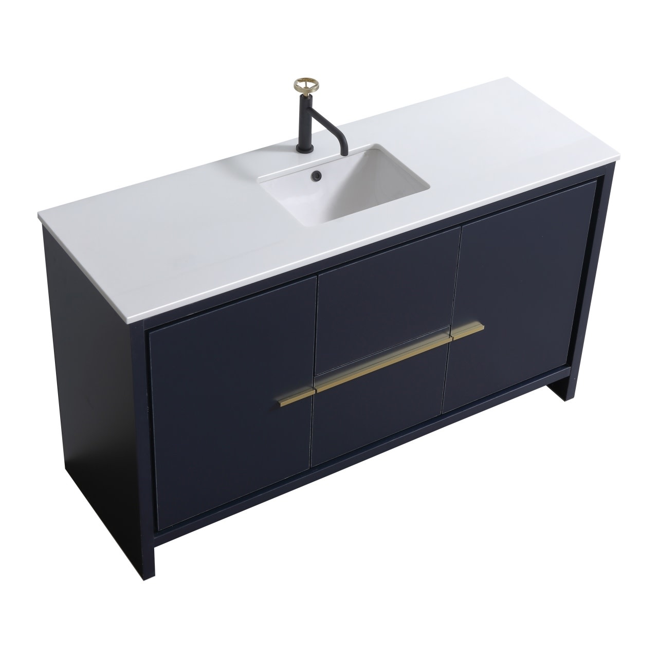 KUBEBATH - 60" - Dolce - Vanity + Quartz Top