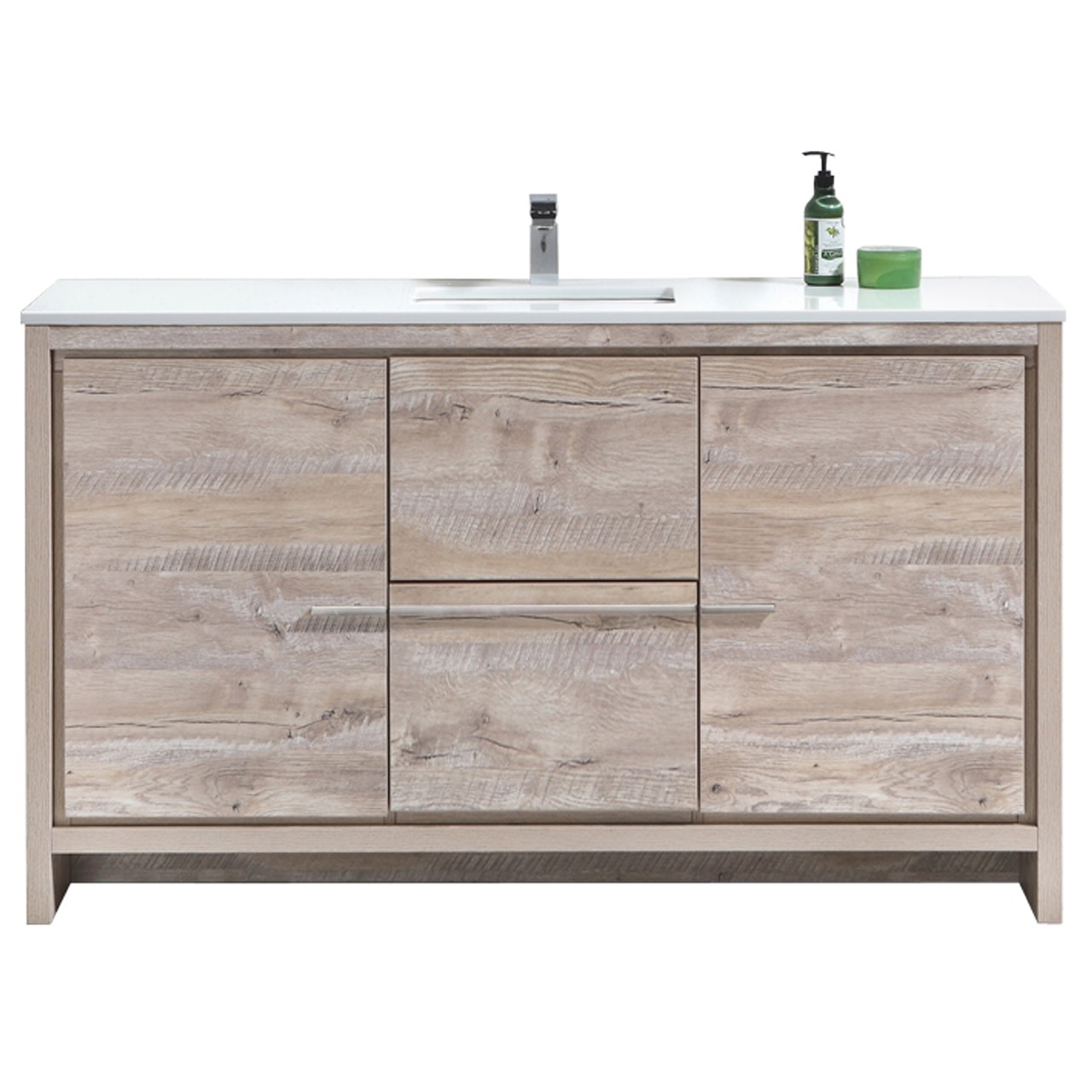 KUBEBATH - 60" - Dolce - Vanity + Quartz Top