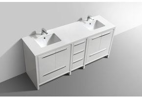 KUBEBATH - 72" - Dolce - Vanity + Quartz Top