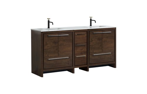 KUBEBATH - 72" - Dolce - Vanity + Quartz Top