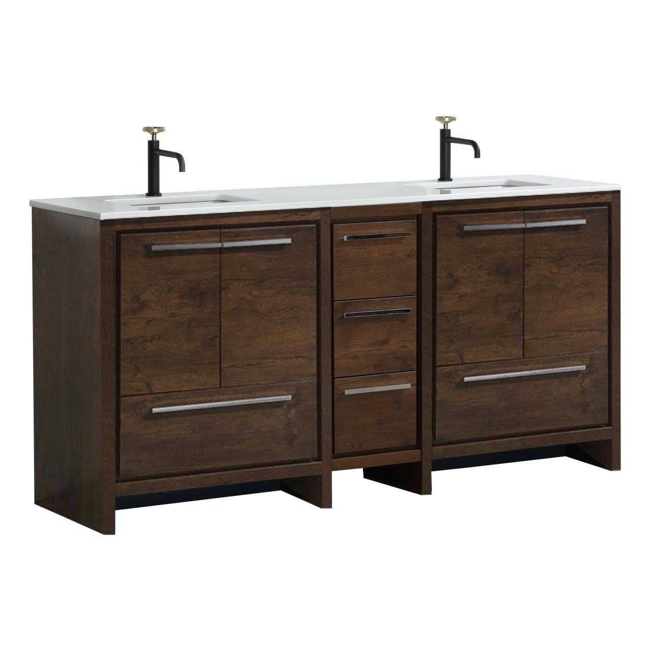 KUBEBATH - 72" - Dolce - Vanity + Quartz Top