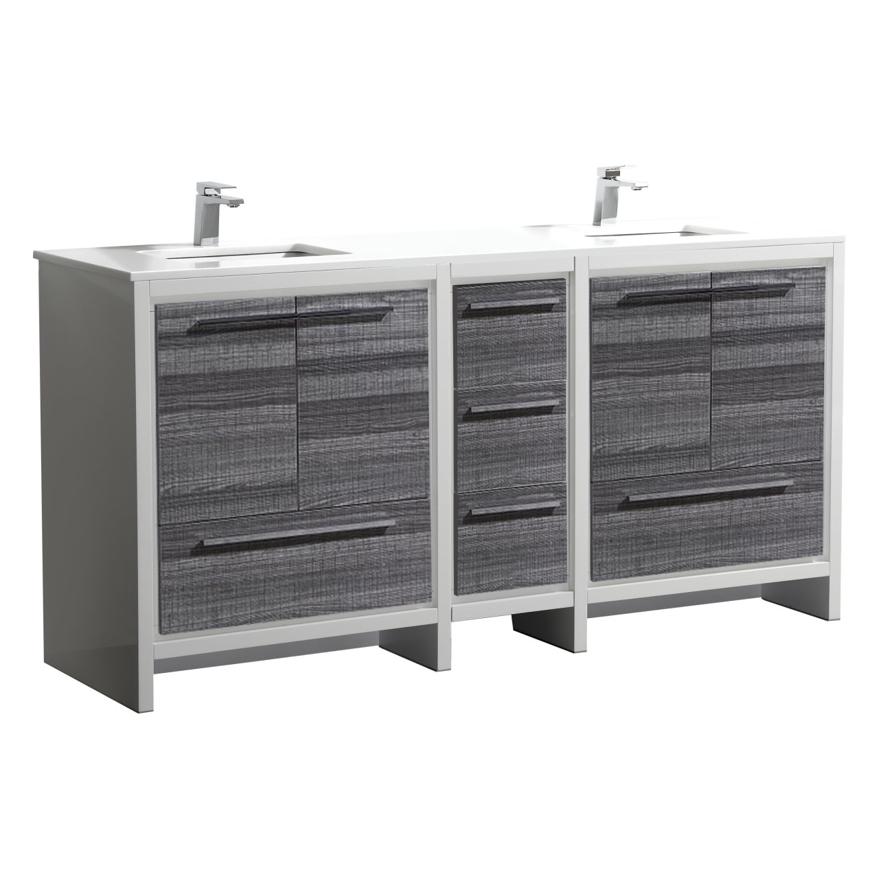 KUBEBATH - 72" - Dolce - Vanity + Quartz Top
