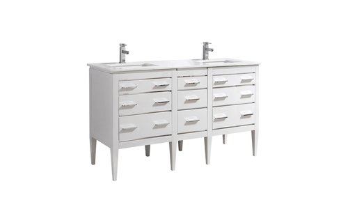 KUBEBATH - Eiffel - Vanity + Quartz Top