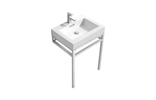 KUBEBATH - 24" - Haus - Console + Acrylic Sink