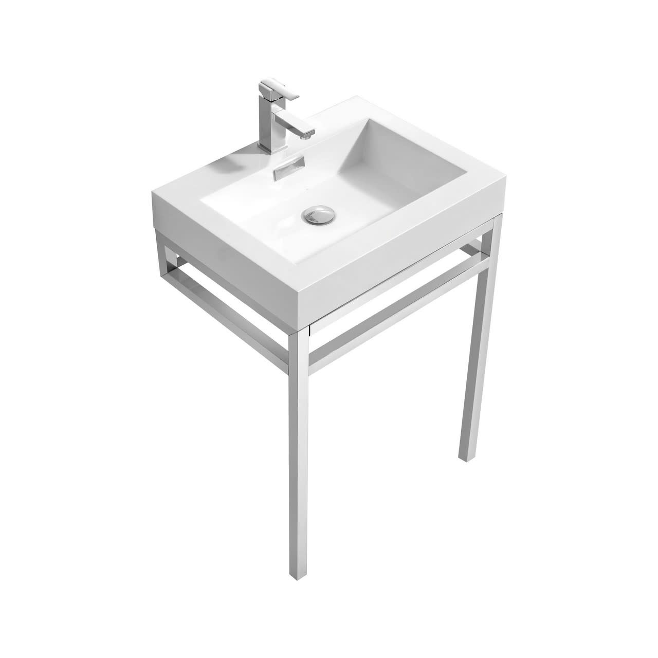 KUBEBATH - 24" - Haus - Console + Acrylic Sink