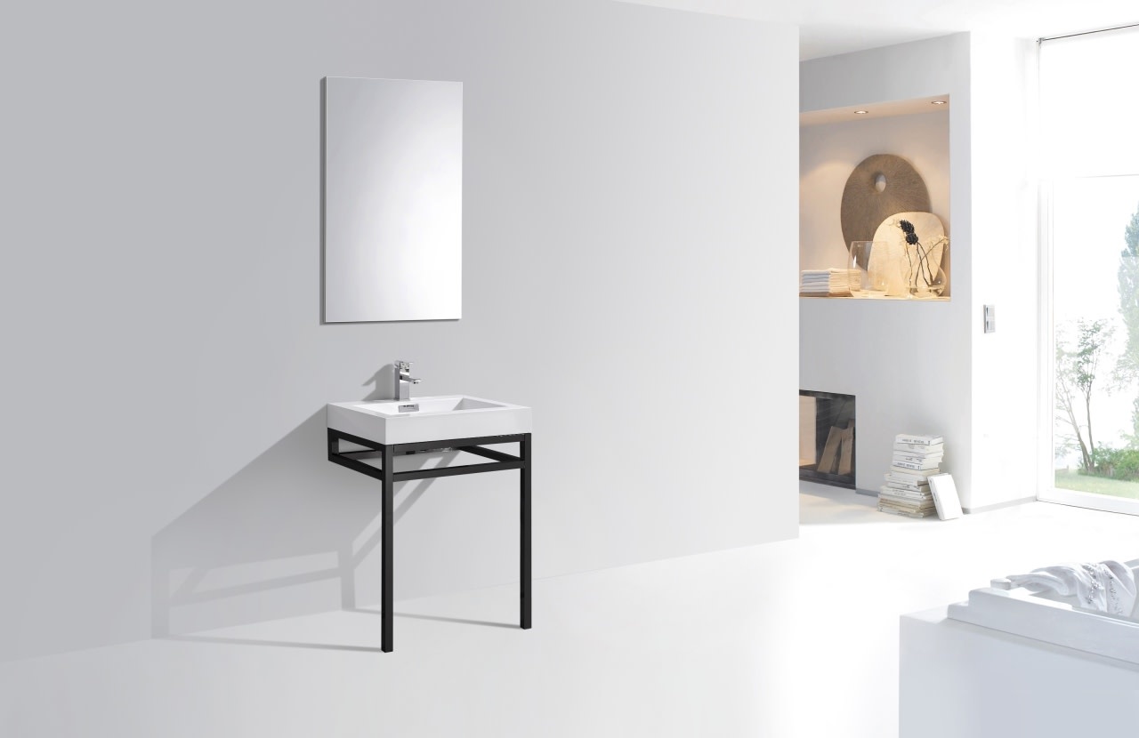 KUBEBATH - 24" - Haus - Console + Acrylic Sink