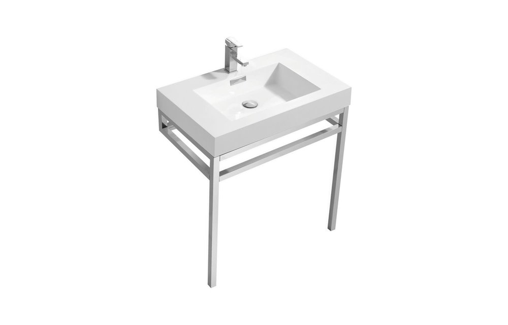 KUBEBATH - 30" - Haus - Console + Acrylic Sink