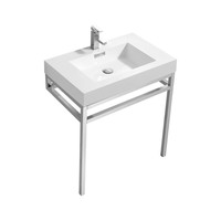 KUBEBATH - 30" - Haus - Console + Acrylic Sink