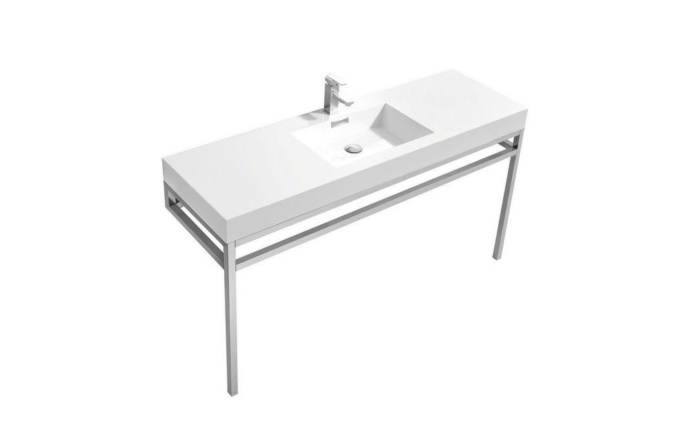 KUBEBATH - 60" - Haus - Console + Acrylic Sink