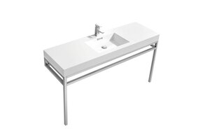 KUBEBATH - 60" - Haus - Console + Acrylic Sink