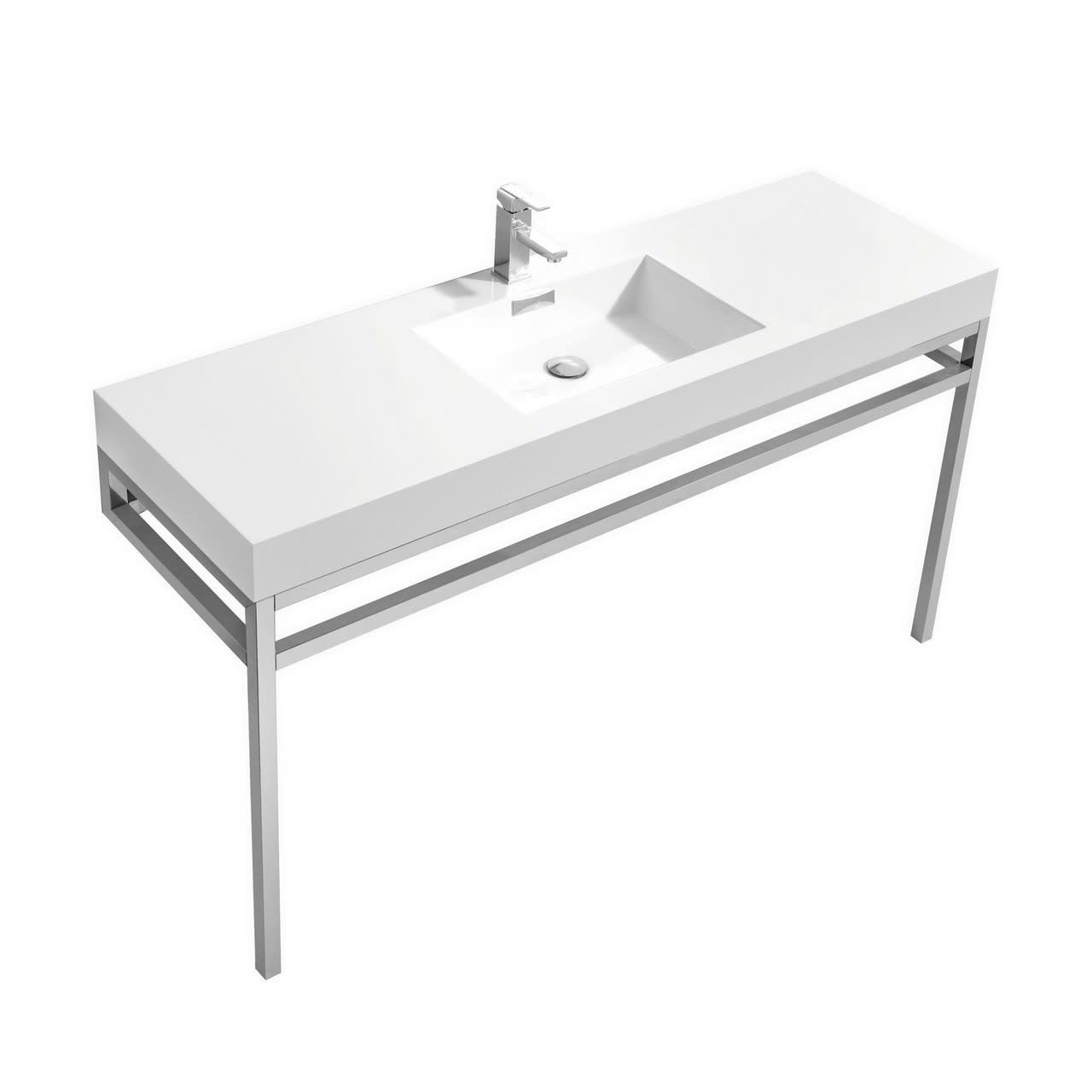 KUBEBATH - 60" - Haus - Console + Acrylic Sink
