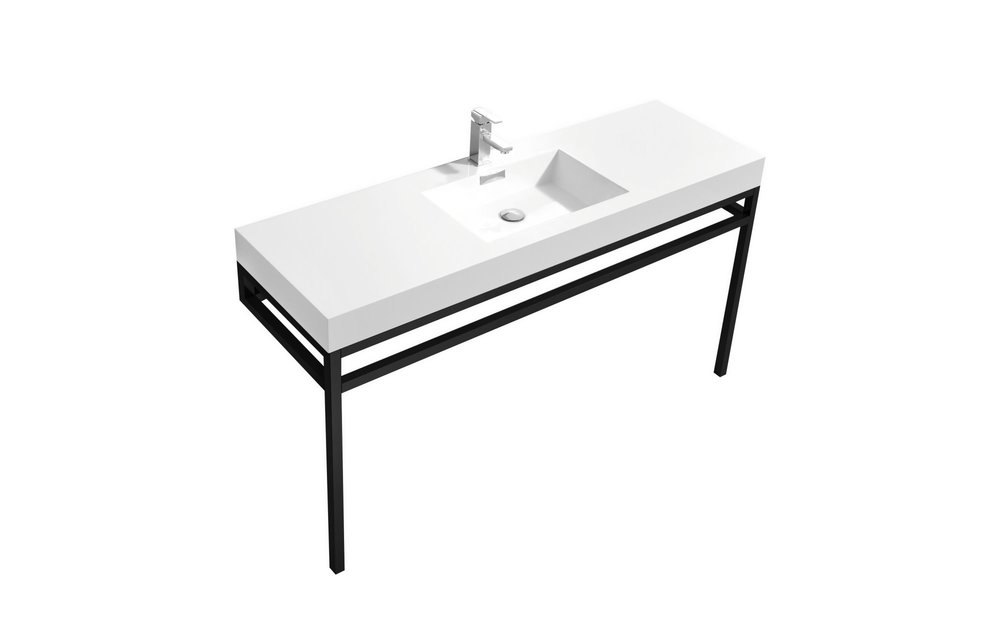 KUBEBATH - 60" - Haus - Console + Acrylic Sink