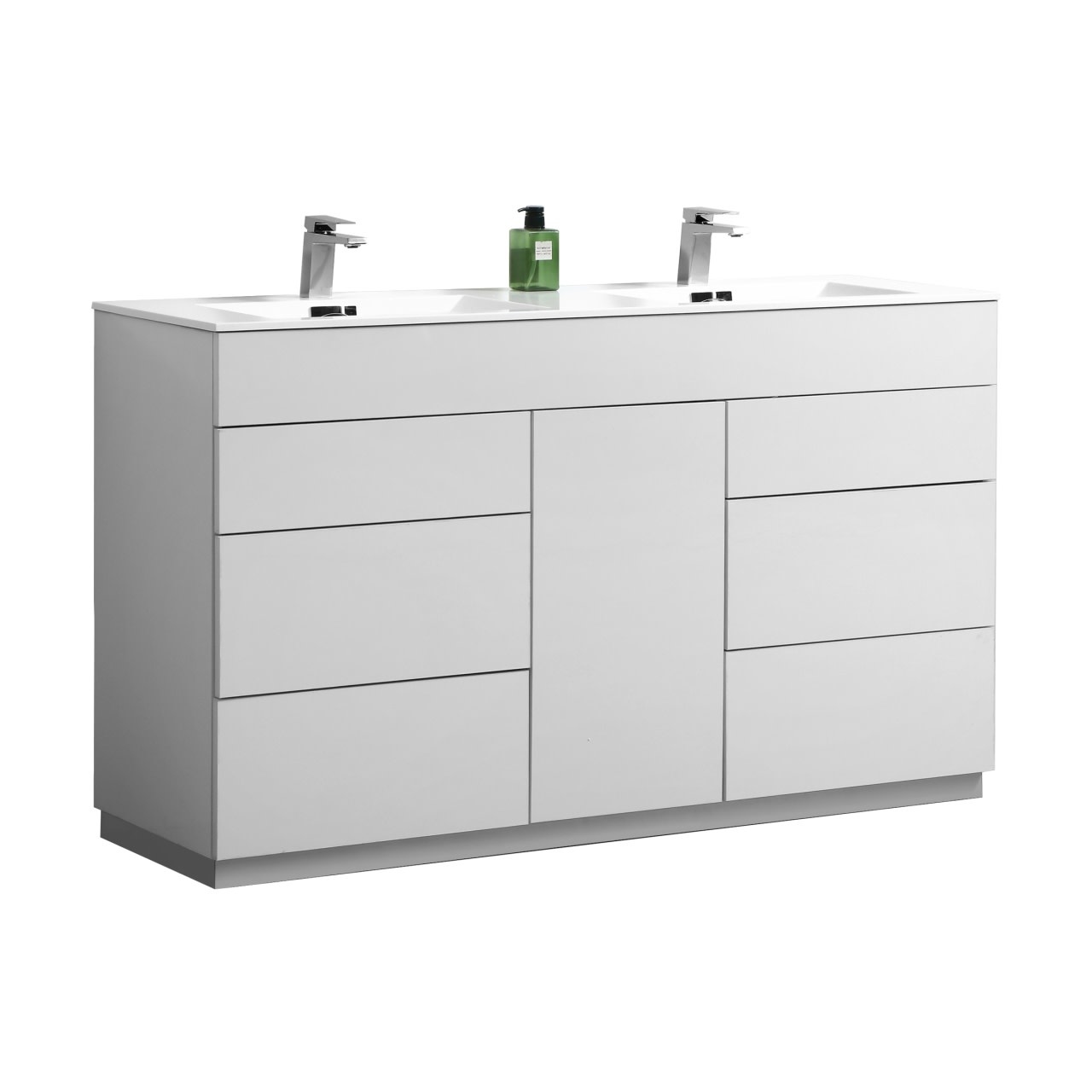 KUBEBATH - 60" Double - Milano - Vanity