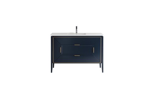 KUBEBATH - 48" - Vetro - Vanity + Quartz Top (Backsplash Free)