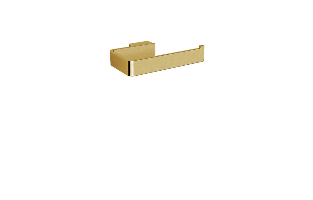 Aquabrass - Serie A200 - 5" - Wallmount Paper Holder - Brushed Gold PVD