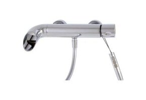 Aquabrass - Onlyone - Wallmount Tub Filler + Hand Shower - Polished Chrome