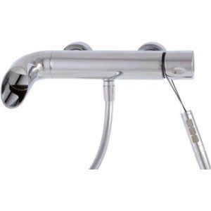 Aquabrass - Onlyone - Wallmount Tub Filler + Hand Shower - Polished Chrome