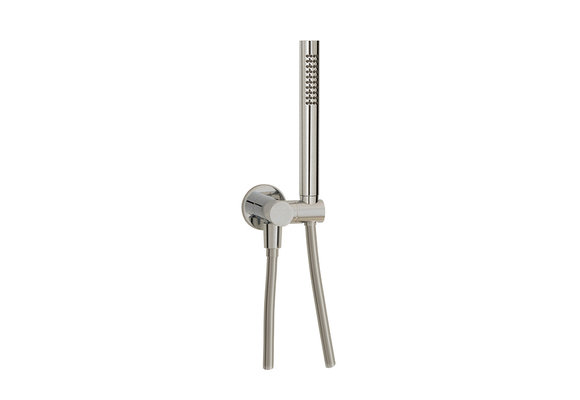 Aquabrass - Round Hand Shower Set - Brushed Nickel