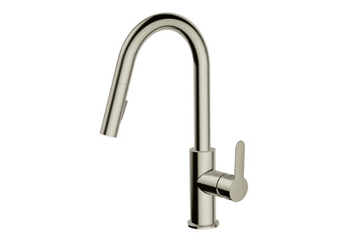 Aquabrass Aquabrass - Barley - Pull-down Kitchen Faucet - Dual Stream - Brushed Nickel