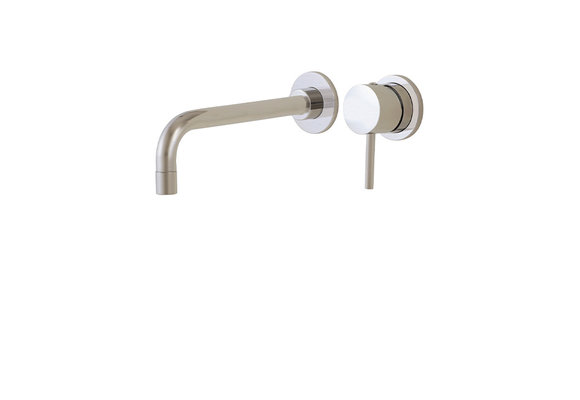 Aquabrass - Volare - Wallmount Lavatory Faucet - Brushed Nickel