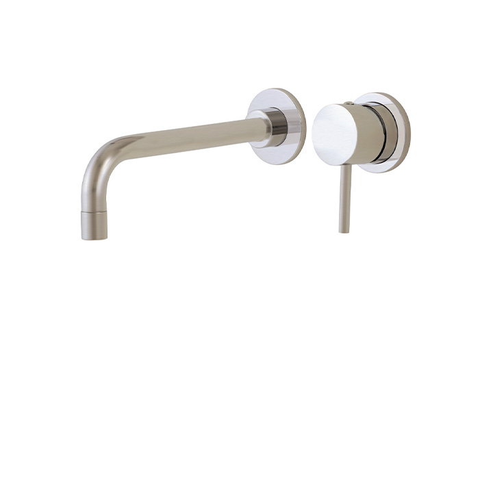 Aquabrass - Volare - Wallmount Lavatory Faucet - Brushed Nickel