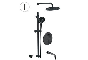 ALT - Circo - 3-way Thermostatic Shower System - Electro Black