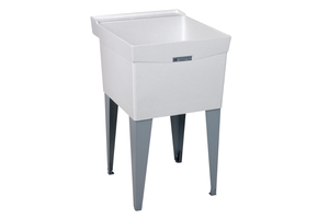 Mustee - 24"x 20" DURASTONE Laundry Tub. Floor Mount.  - 18F