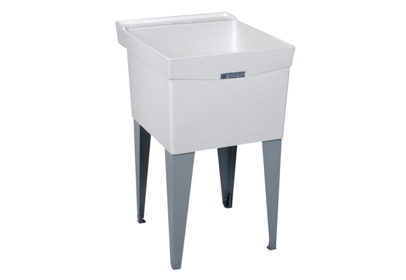 Mustee - 24"x 20" DURASTONE Laundry Tub. Floor Mount.  - 18F