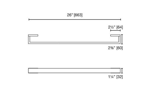 LaLOO - Steele II - Single Towel Bar