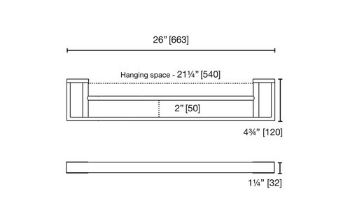 LaLOO - Steele II - Double Towel Bar