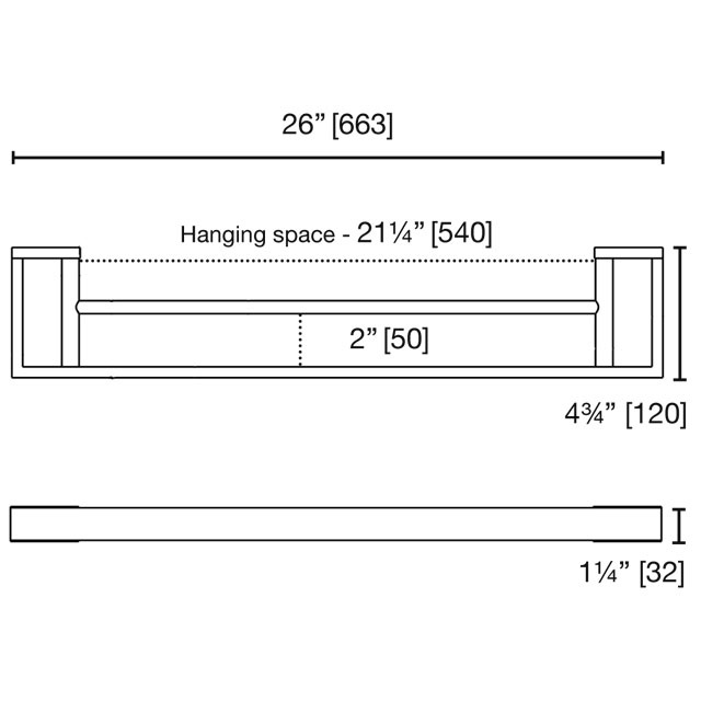 LaLOO - Steele II - Double Towel Bar