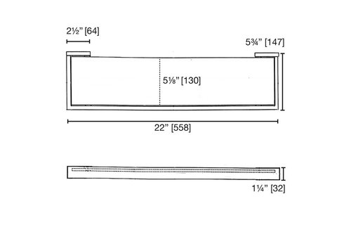 LaLOO - Steele II - Single Glass Shelf