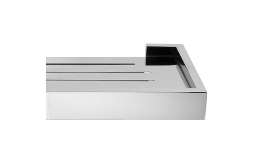 LaLOO - Steele II - Slotted Stainless Shelf + 2 Dispensers