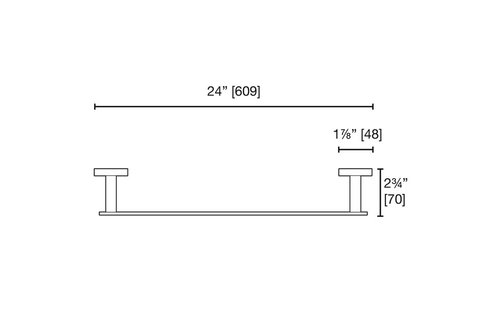 LaLOO - Ash - Single Towel Bar