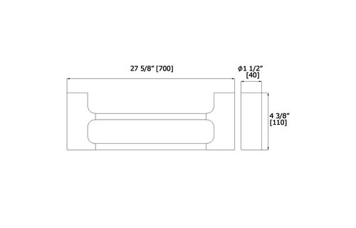 LaLOO - Payton - Extended Double Towel Bar