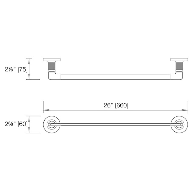 LaLOO - Draft - Single Towel Bar