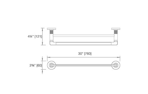 LaLOO - Draft - Extended Double Towel Bar