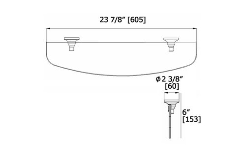 LaLOO - CoCo - Single Glass Shelf