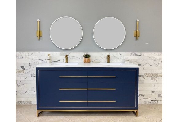 Bagno Italia - WINDSOR 60 - Double - Vanity + Quartz Top