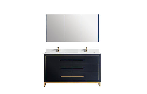 Bagno Italia - WINDSOR 60 - Double - Vanity + Quartz Top