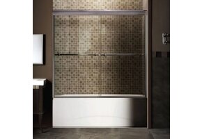 Caml Tomlin - Tub Door -  55 1/2 - 59 1/2 x 56 Chrome Clear