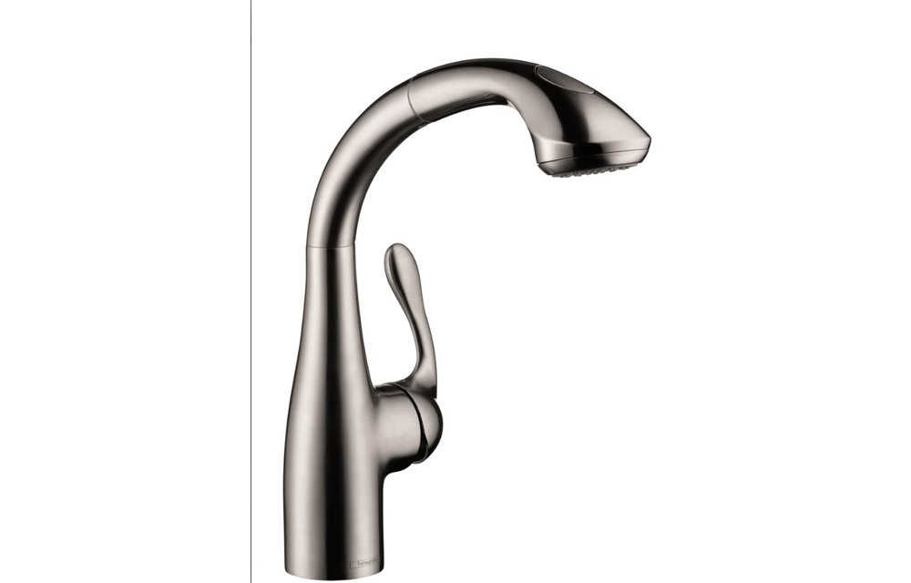 Hansgrohe - Allegro E Prep Kitchen Faucet, 2-Spray Pull-Out, 1.75 GPM - Steel Optic