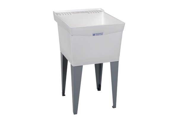 Mustee - 24"x 20"  Thermo-Utilitub. Floor Mount. - 19F