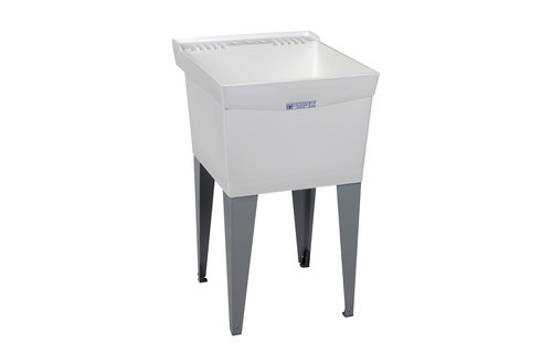 Mustee - 24"x 20"  Thermo-Utilitub. Floor Mount. - 19F