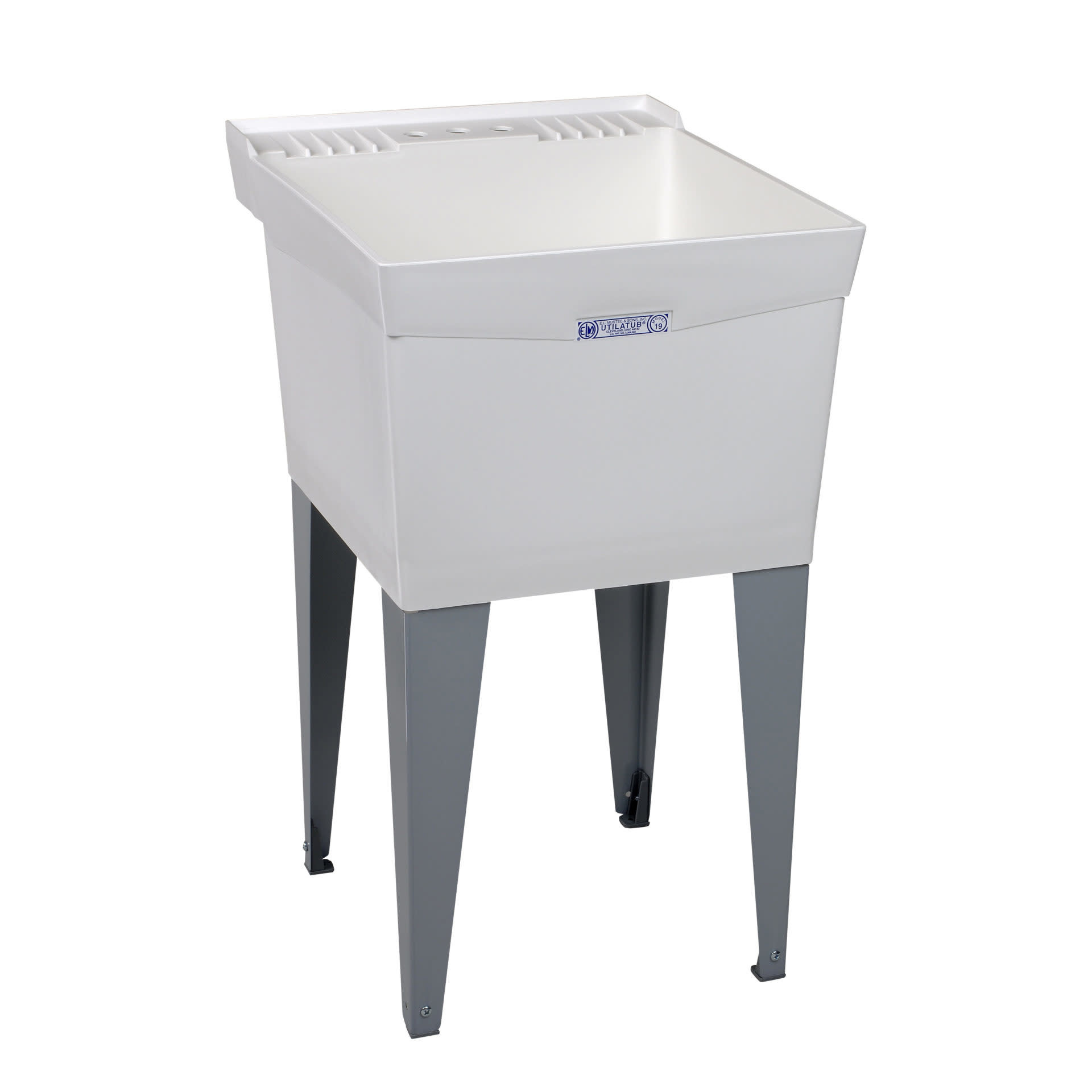 Mustee - 24"x 20"  Thermo-Utilitub. Floor Mount. - 19F
