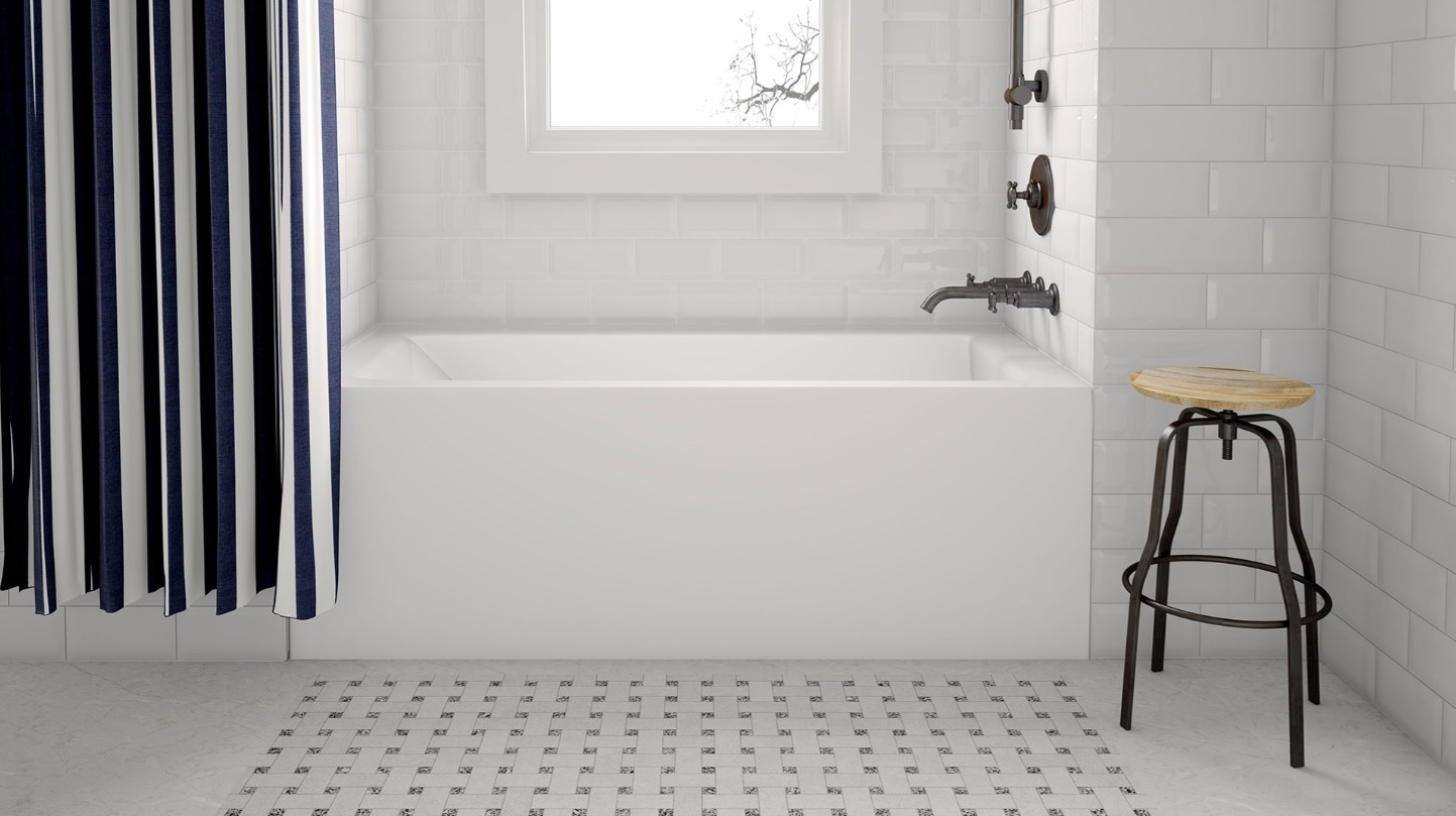 Acritec - Simplicity - 66" x 30"  - Alcove Bath