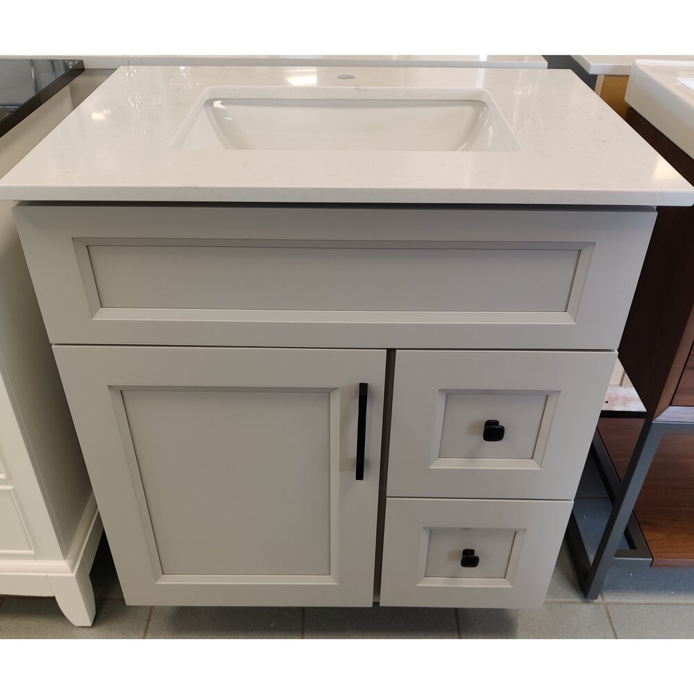 Topcan 30 Inch Bathroom Vanity with Drawers Dupont Kitchen and Bath