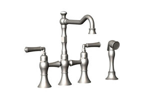 Rubinet - Raven - Bridge Faucet - Chrome  8URBRVLCHCH Clearance