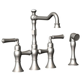 Rubinet - Raven - Bridge Faucet - Chrome  8URBRVLCHCH Clearance