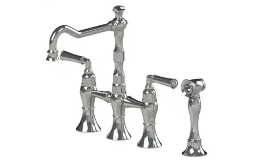 Rubinet - Raven - Bridge Faucet - Chrome  8URBRVLCHCH